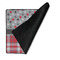 Red & Gray Dots and Plaid Medium Gaming Mats - FRONT W/FOLD