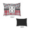 Red & Gray Dots and Plaid Outdoor Dog Beds - Small - APPROVAL