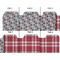 Red & Gray Dots and Plaid Page Dividers - Set of 6 - Approval