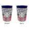 Red & Gray Dots and Plaid Party Cup Sleeves - without bottom - Approval