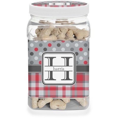 Custom Cookie Jar With Lid Personalized Half-gallon Large Glass