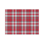 Red & Gray Dots and Plaid Medium Tissue Papers Sheets - Heavyweight