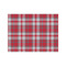 Red & Gray Dots and Plaid Tissue Paper - Heavyweight - Medium - Front