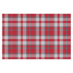 Red & Gray Dots and Plaid X-Large Tissue Papers Sheets - Heavyweight