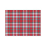 Red & Gray Dots and Plaid Medium Tissue Papers Sheets - Lightweight