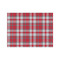 Red & Gray Dots and Plaid Tissue Paper - Lightweight - Medium - Front