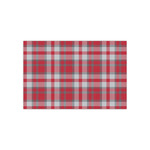 Red & Gray Dots and Plaid Small Tissue Papers Sheets - Lightweight