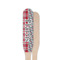 Red & Gray Dots and Plaid Wooden Food Pick - Paddle - Single Sided - Front & Back