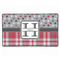 Red & Gray Dots and Plaid XXL Gaming Mouse Pads - 24" x 14" - APPROVAL