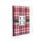 Red & Gray Plaid 11x14 Wood Print - Angle View