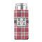 Red & Gray Plaid 12oz Tall Can Sleeve - FRONT (on can)