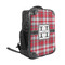 Red & Gray Plaid 15" Backpack - ANGLE VIEW