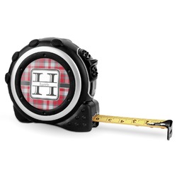 Red & Gray Plaid Tape Measure - 16 Ft (Personalized)