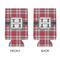 Red & Gray Plaid 16oz Can Sleeve - APPROVAL