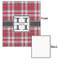 Red & Gray Plaid 20x24 - Matte Poster - Front & Back