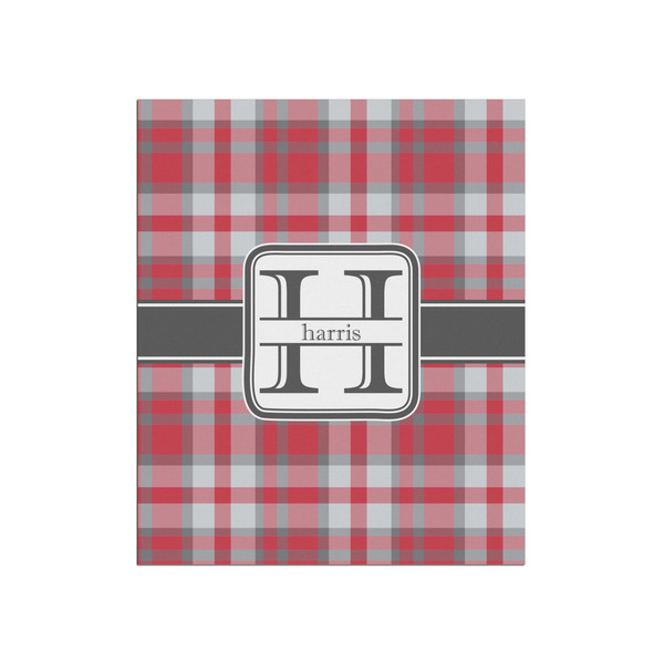 Custom Red & Gray Plaid Poster - Matte - 20x24 (Personalized)