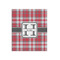 Red & Gray Plaid 20x24 - Matte Poster - Front View