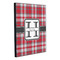 Red & Gray Plaid 20x24 Wood Print - Angle View