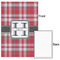 Red & Gray Plaid 20x30 - Matte Poster - Front & Back