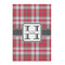 Red & Gray Plaid 20x30 - Matte Poster - Front View