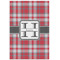 Red & Gray Plaid 24x36 - Matte Poster - Front View