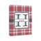 Red & Gray Plaid 8x10 - Canvas Print - Angled View