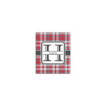 Red & Gray Plaid Canvas Print - 8x10 (Personalized)