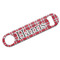 Red & Gray Plaid Bar Bottle Opener - White - Front