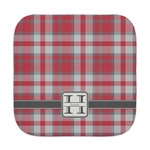 Red & Gray Plaid Face Towel (Personalized)