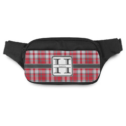 Red & Gray Plaid Fanny Pack - Modern Style (Personalized)