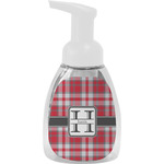 Red & Gray Plaid Foam Soap Bottle (Personalized)