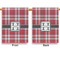 Red & Gray Plaid Garden Flags - Large - Double Sided - APPROVAL