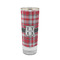 Red & Gray Plaid Glass Shot Glass - 2oz - FRONT