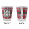 Red & Gray Plaid Glass Shot Glass - Standard - APPROVAL