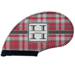 Red & Gray Plaid Golf Club Iron Cover (Personalized)
