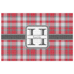 Red & Gray Plaid Jigsaw Puzzle - 1000-piece (Personalized)