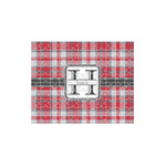 Red & Gray Plaid 110 pc Jigsaw Puzzle (Personalized)