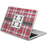 Red & Gray Plaid Laptop Skin - Custom Sized (Personalized)