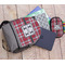 Red & Gray Plaid Large Backpack - Gray - With Stuff