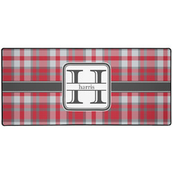 Red & Gray Plaid Gaming Mouse Pad (Personalized)