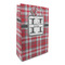 Red & Gray Plaid Large Gift Bag - Front/Main