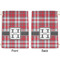 Red & Gray Plaid Large Laundry Bag - Front & Back View