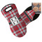 Red & Gray Plaid Neoprene Oven Mitt