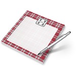 Red & Gray Plaid Notepad (Personalized)