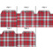 Red & Gray Plaid Page Dividers - Set of 5 - Approval