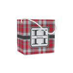 Red & Gray Plaid Party Favor Gift Bags - Gloss (Personalized)