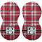 Red & Gray Plaid Peanut Shaped Burps - Approval