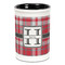 Red & Gray Plaid Pencil Holder - Black