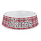 Red & Gray Plaid Plastic Pet Bowls - Large - MAIN