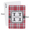 Red & Gray Plaid Playing Cards - Approval